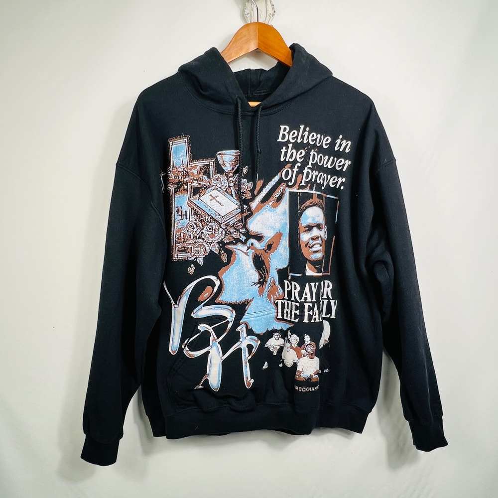 Brockhampton Ginger Prayer For The Family Black Graphic Hoodie Mens XL‎ BH Logo